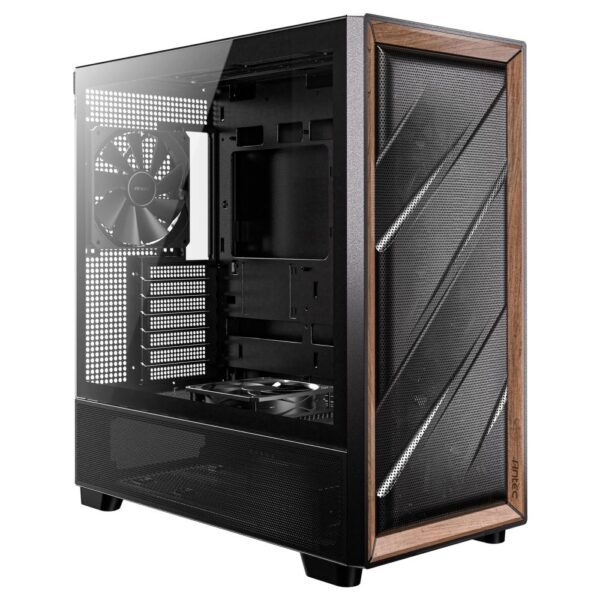 Antec FLUX Mid Tower PC Case with Tempered Glass and 5 PWM Fans