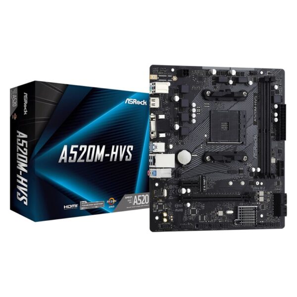 ASRock A520M-HVS Micro-ATX AMD AM4 Motherboard
