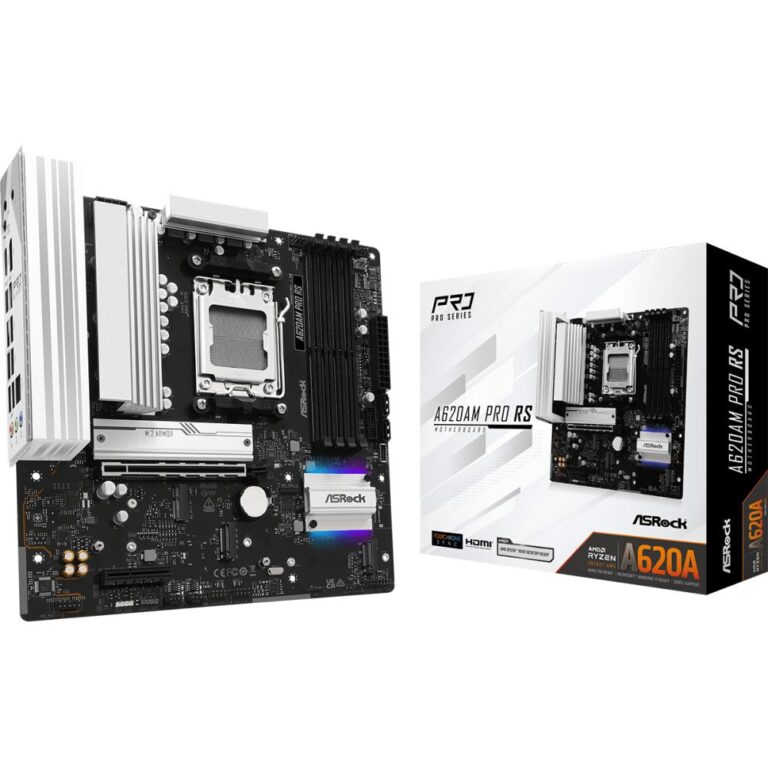 Asrock A620AM Pro RS AMD A620A AM5 micro ATX