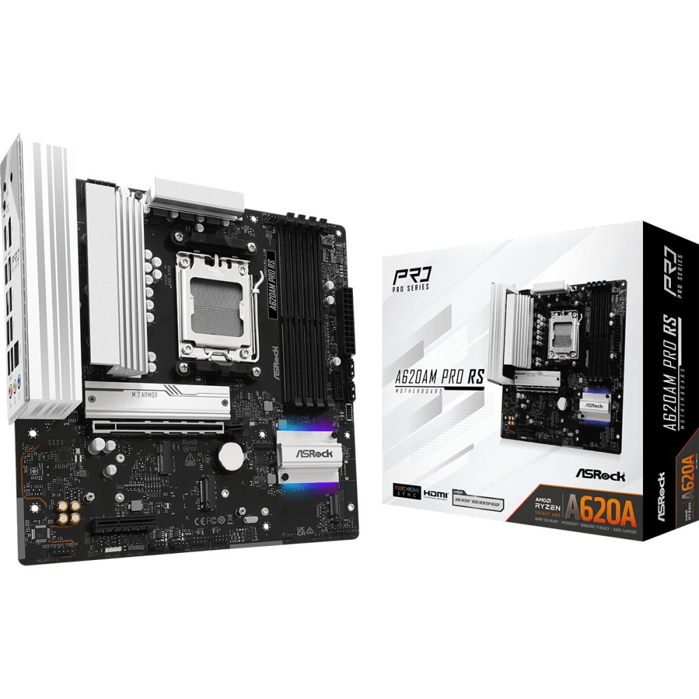 Asrock A620AM Pro RS AMD A620A AM5 micro ATX