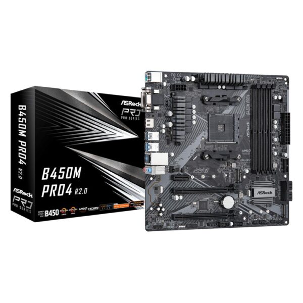 Asrock B450M Pro4 R2.0 micro ATX motherboard