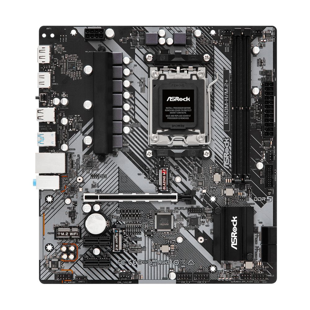Asrock B650M-H/M.2+ AMD B650 AM5 micro ATX