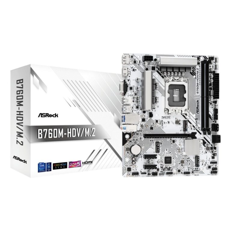 Asrock B760M-HDV/M.2 Intel Micro ATX Motherboard