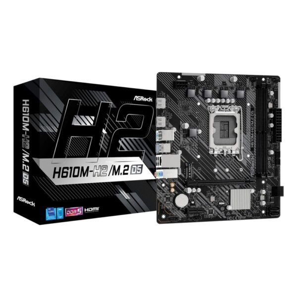 Asrock H610M-H2/M.2 D5 Micro ATX Motherboard
