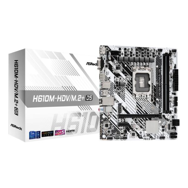 Asrock H610M-HDV/M.2+ Micro ATX Motherboard
