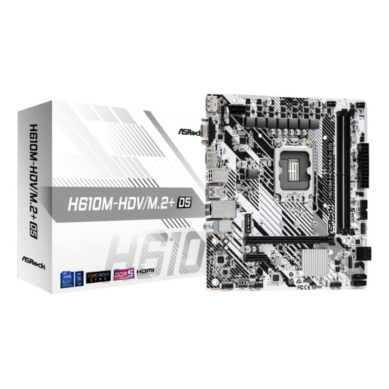 Asrock H610M-HDV/M.2+ Micro ATX Motherboard