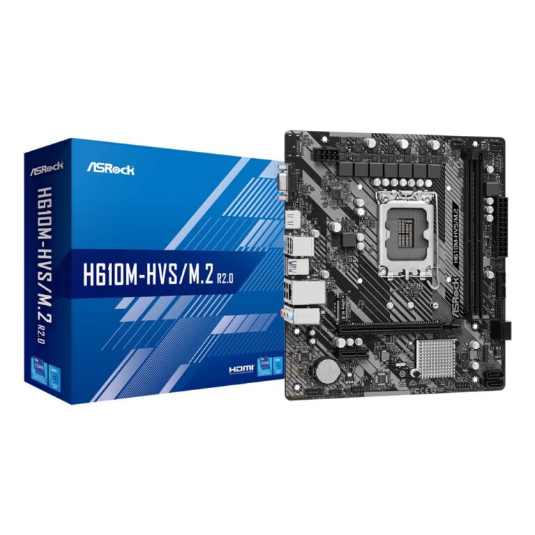 Asrock H610M-HVS Intel H610 Micro ATX Motherboard