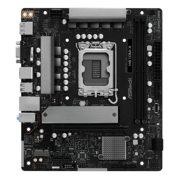 Asrock H810M-X Intel H810 LGA 1851 Socket V1 micro ATX motherboard
