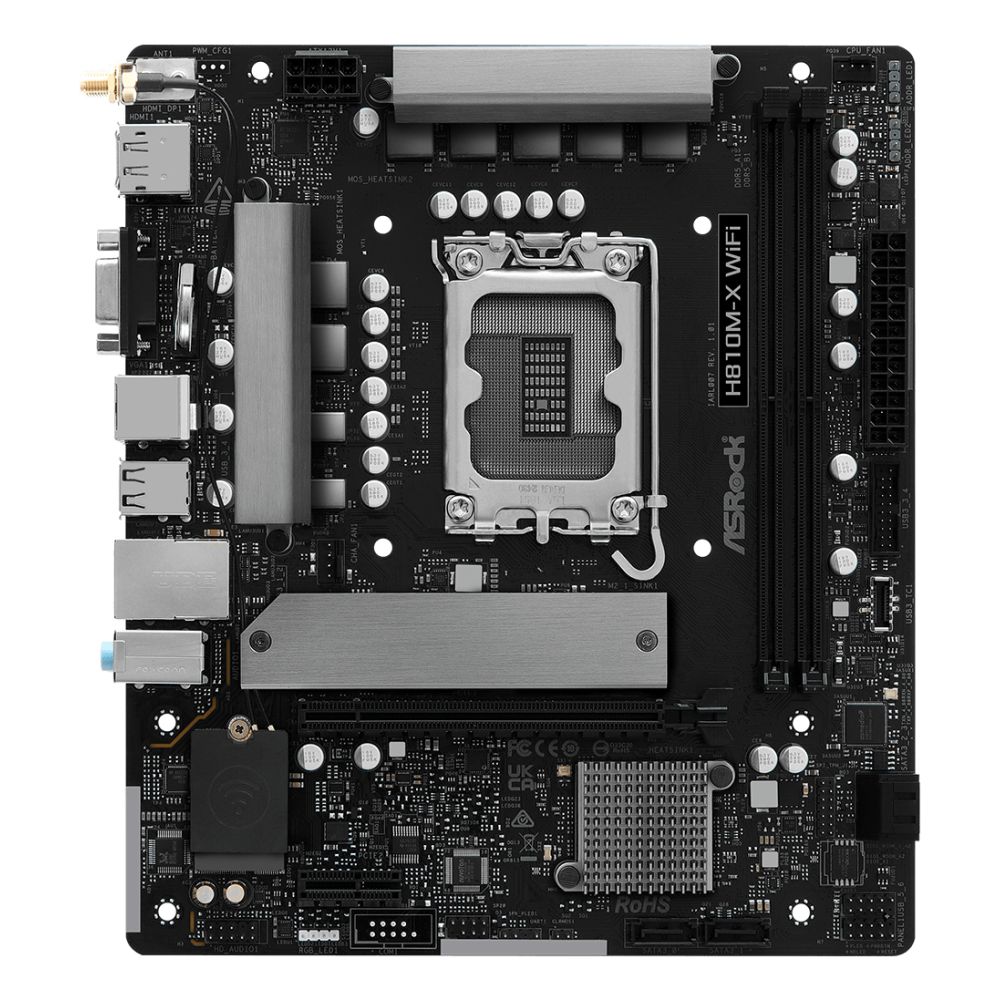 Asrock H810M-X WiFi micro ATX motherboard