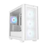 ASUS A21 PLUS White Micro-ATX Case (Tempered Glass, 4x ARGB Fans)