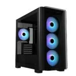 ASUS A23 PLUS Black Micro-ATX Case (Tempered Glass, 4x ARGB Fans)