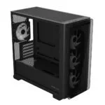 ASUS A23 PLUS Black Micro-ATX Case (Tempered Glass, 4x ARGB Fans)