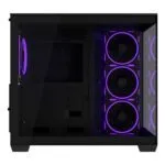 ASUS A32 PLUS Black ATX Dual-Chamber Case (Tempered Glass, USB-C, 4x ARGB Fans)