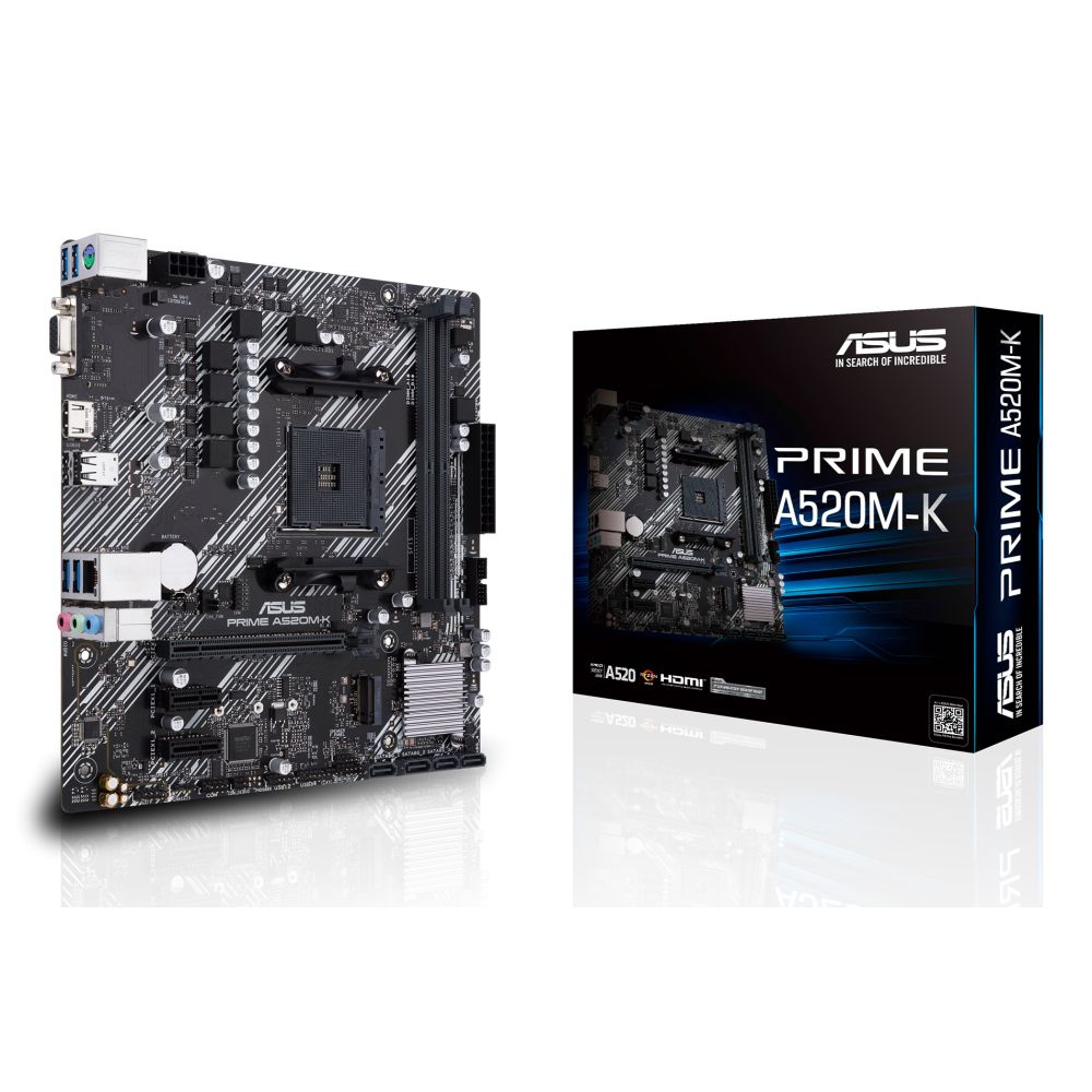 ASUS PRIME A520M-K AMD A520 Micro ATX Motherboard