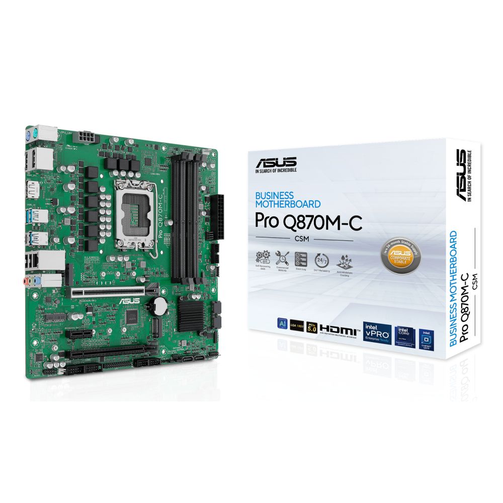 ASUS PRO Q870M-C-CSM micro ATX motherboard