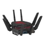 ASUS ROG Rapture GT-BE19000 WiFi 7 Router, 2. 6GHz CPU, 2GB RAM, 8x Antennas, Tri