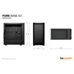 be quiet! PURE BASE 501 Airflow Black Tower