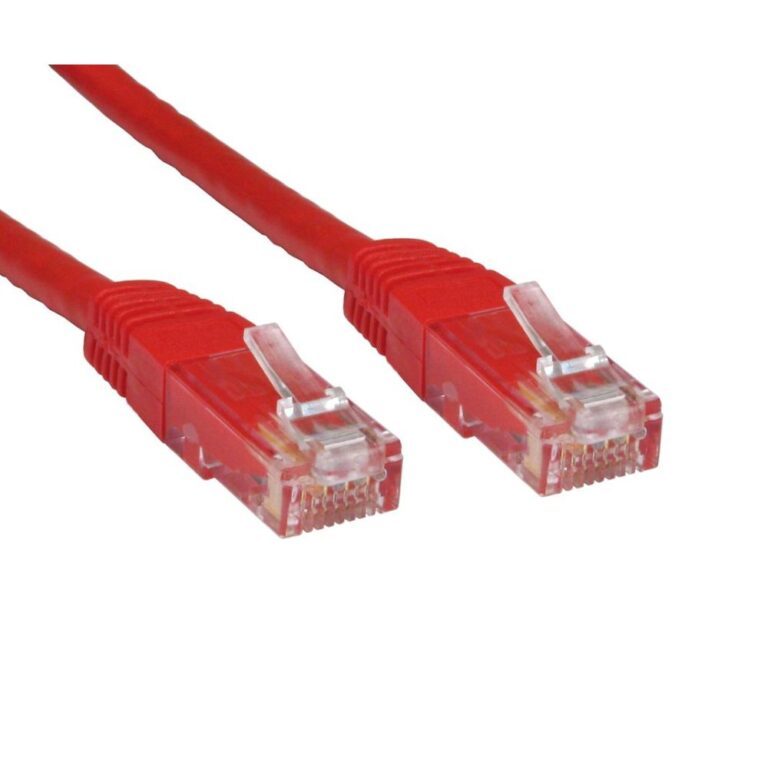 Cables Direct ERT-600R Cat6 U/UTP 0.5m Red Network Cable