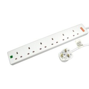 Cables Direct RB-05M06SPD Surge Protector, 6 Outlets, 5m