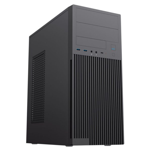 CIT Mid-Tower PC Case with USB-C, Fan, PSU
