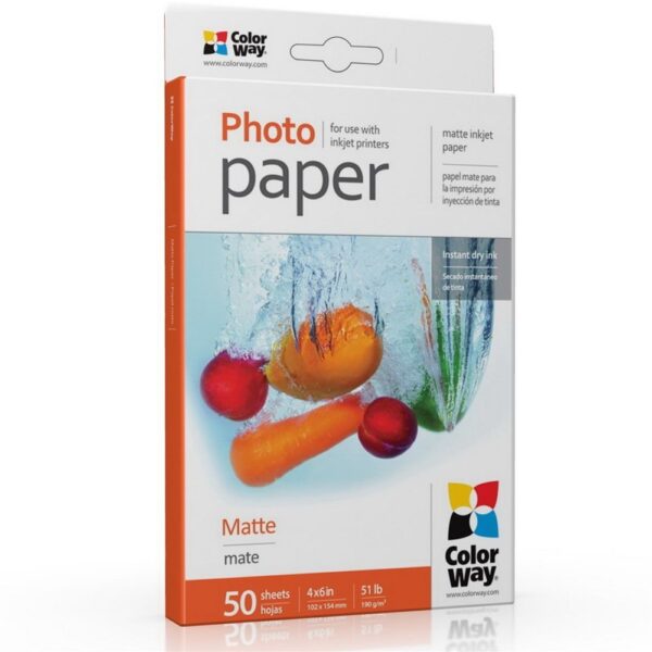 COLORWAY Matte Photo Paper 50 Sheets