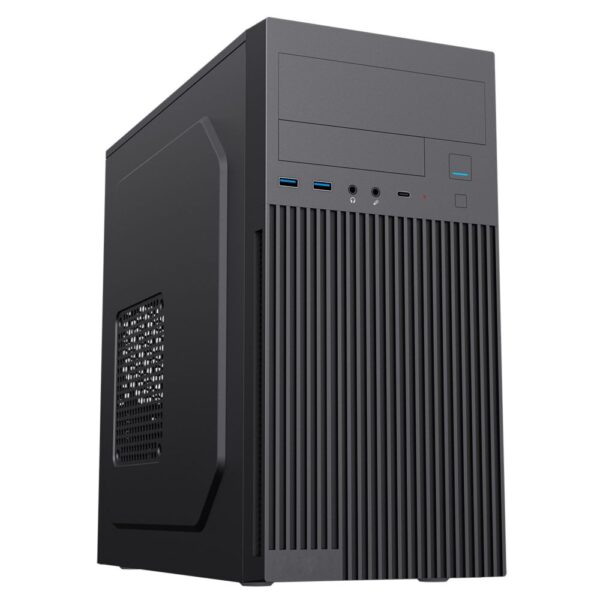 Compact Micro-ATX PC Case with USB-C