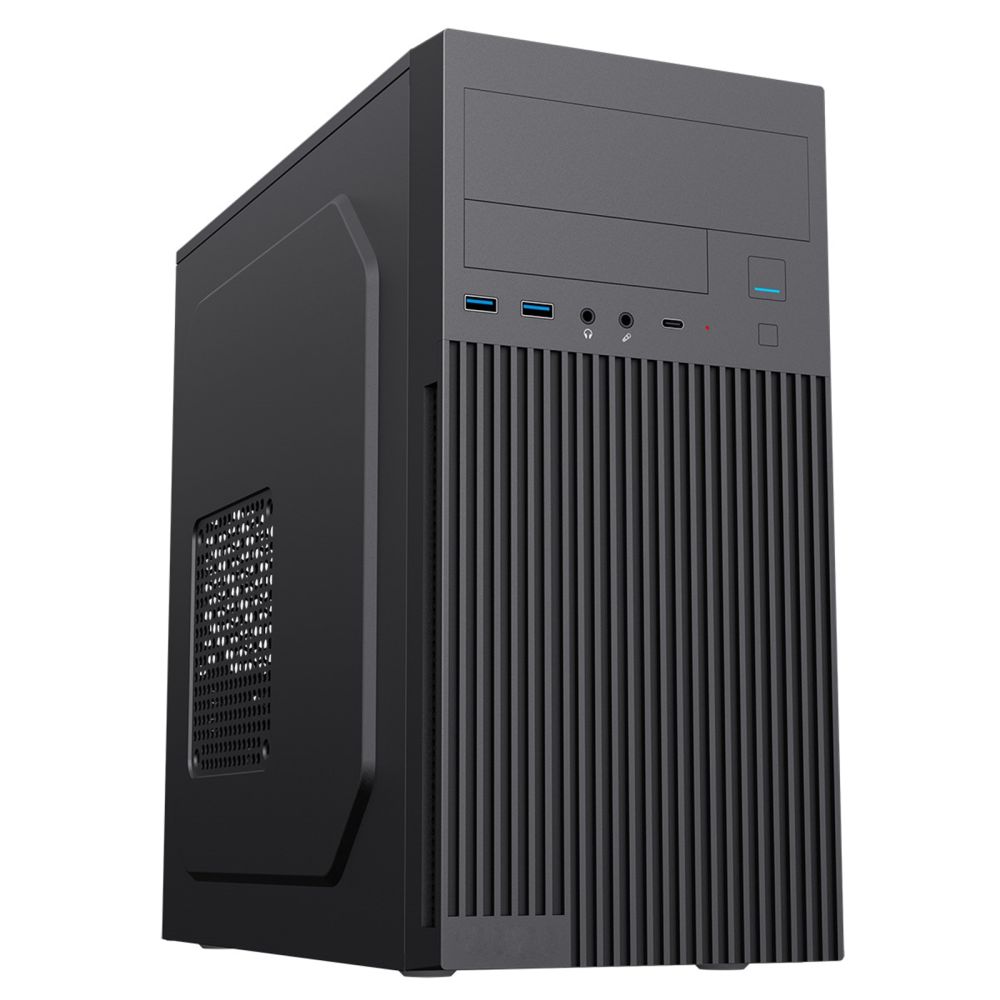 Compact Micro-ATX PC Case with USB-C