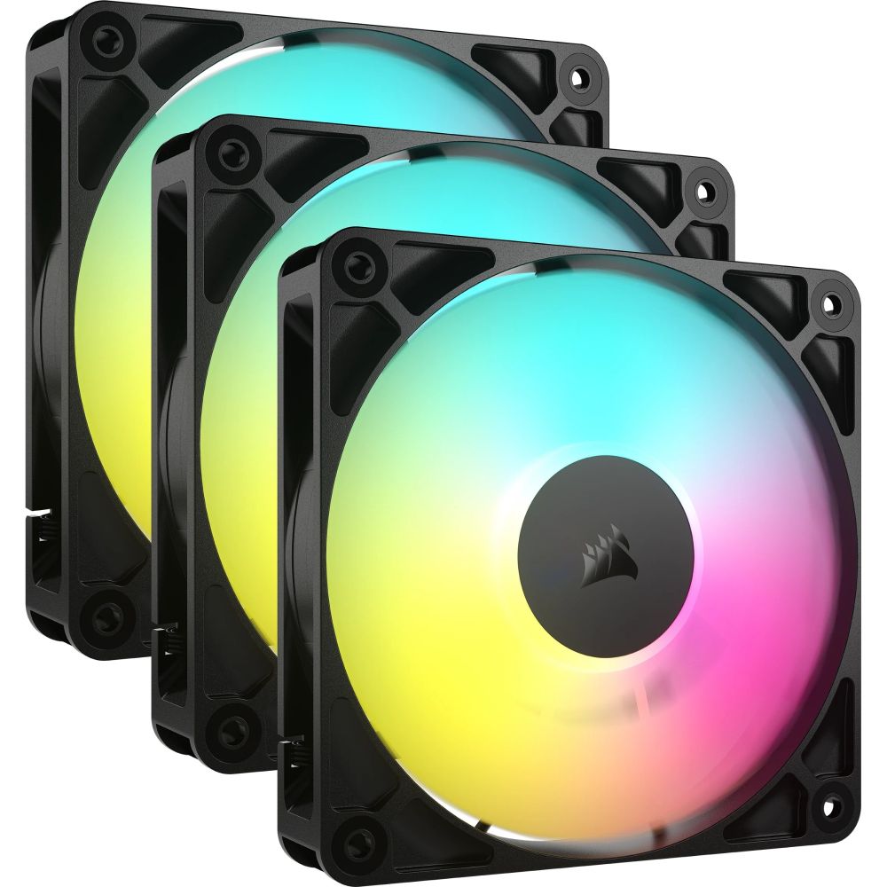 Corsair RS120 ARGB 3-Pack Black Fans