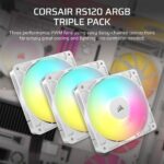 Corsair RS120 ARGB White 3-pack Fans