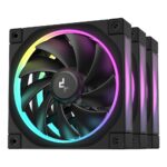 DeepCool FL12-3 Fan 12cm Black 3pc