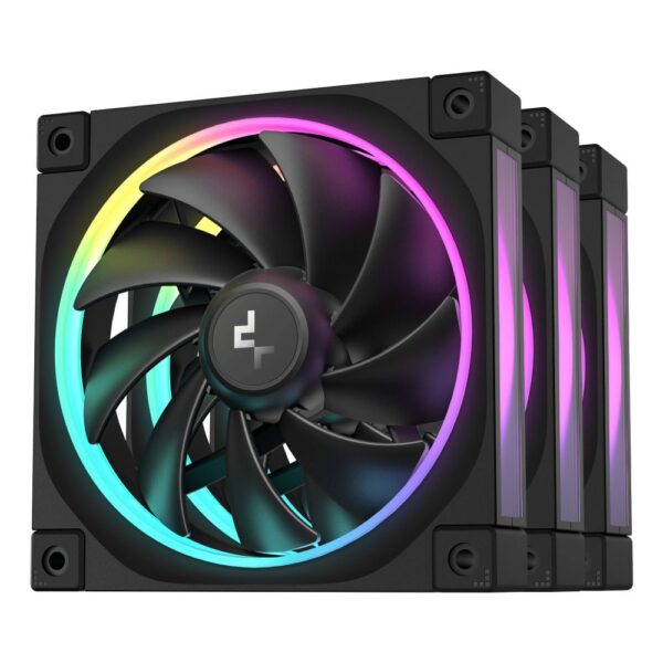 DeepCool FL12-3 Fan 12cm Black 3pc