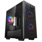 DeepCool MATREXX 40 3FS Gaming Case, Black, Tempered Glass
