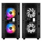 DeepCool MATREXX 40 3FS Gaming Case, Black, Tempered Glass