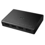 DeepCool UH-04 Internal 4-Port USB 2.0 Hub, Magnetic/Screw Mount, Black