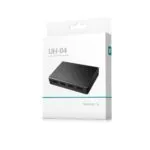 DeepCool UH-04 Internal 4-Port USB 2.0 Hub, Magnetic/Screw Mount, Black