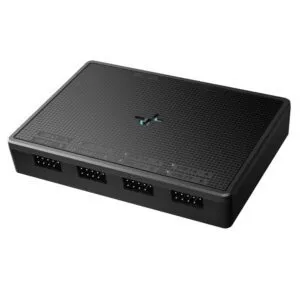 DeepCool UH-04 Internal 4-Port USB 2.0 Hub, Magnetic/Screw Mount, Black
