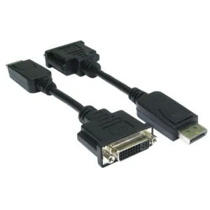 DisplayPort to DVI Black Cable