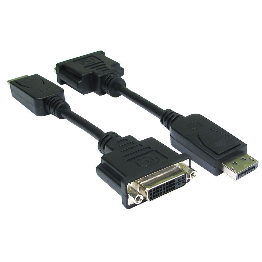 DisplayPort to DVI Black Cable