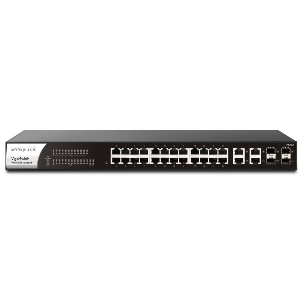 Draytek P1282 Managed Gigabit PoE Switch