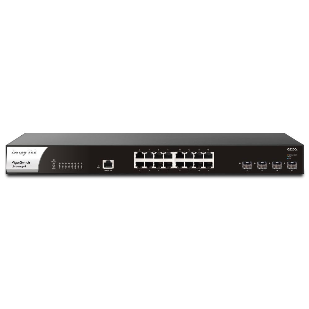 DrayTek PQ2200xb 2.5G Managed PoE Switch