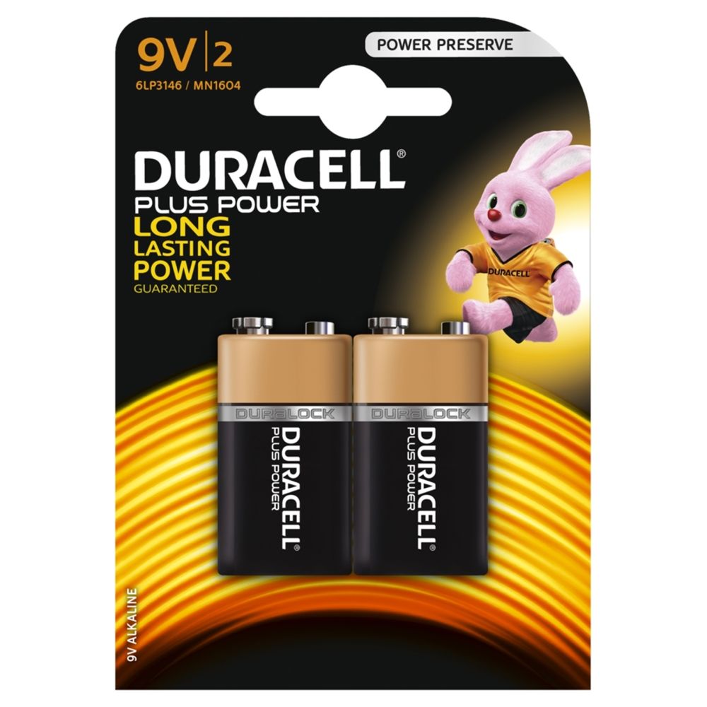 Duracell 9V Alkaline Batteries