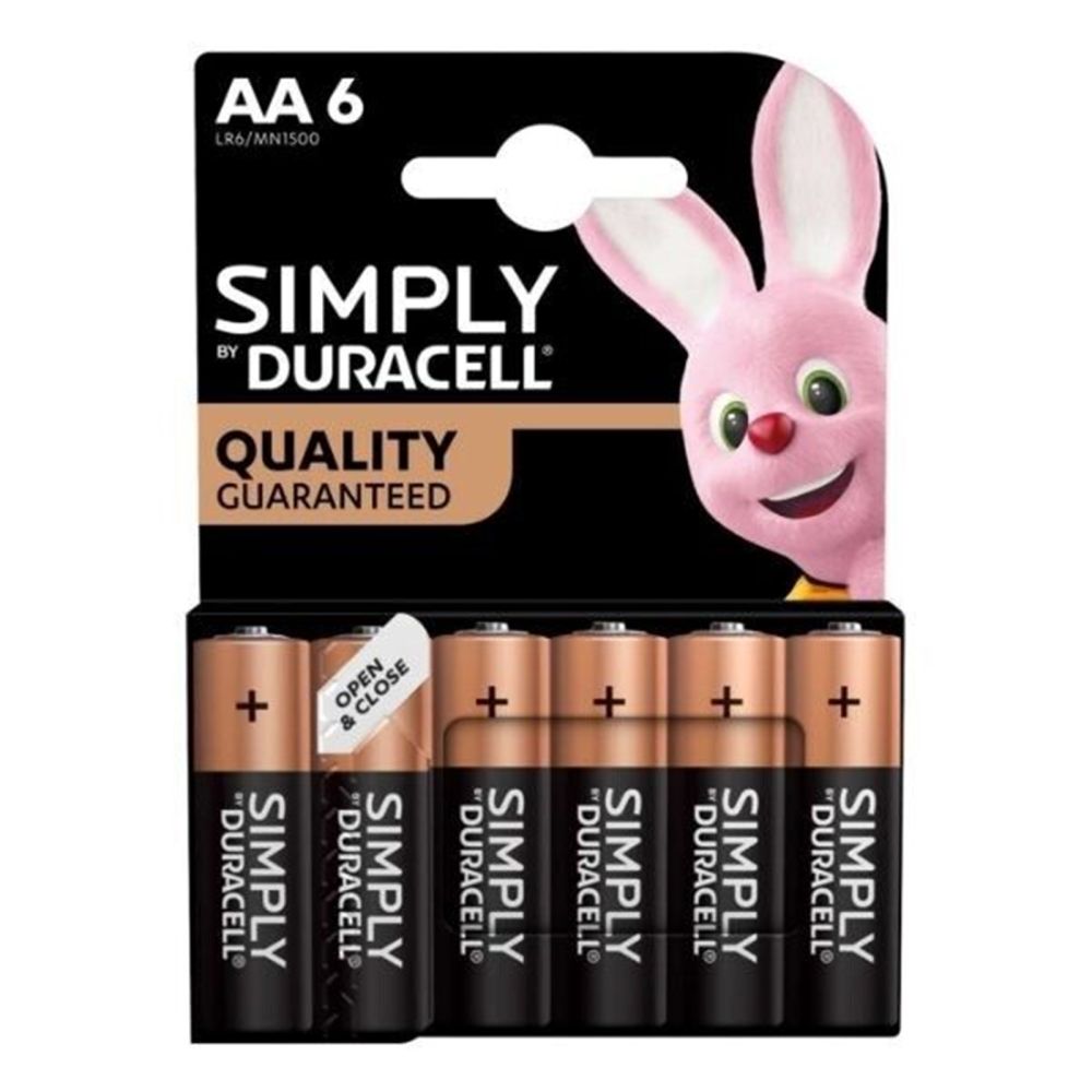 Duracell AA Batteries, 6-Pack