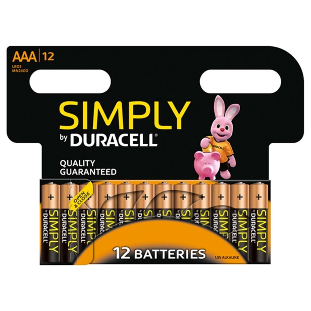 Duracell AAA Batteries Pack of 12