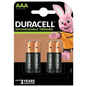 Duracell AAA Rechargeable Batteries 4-Pack