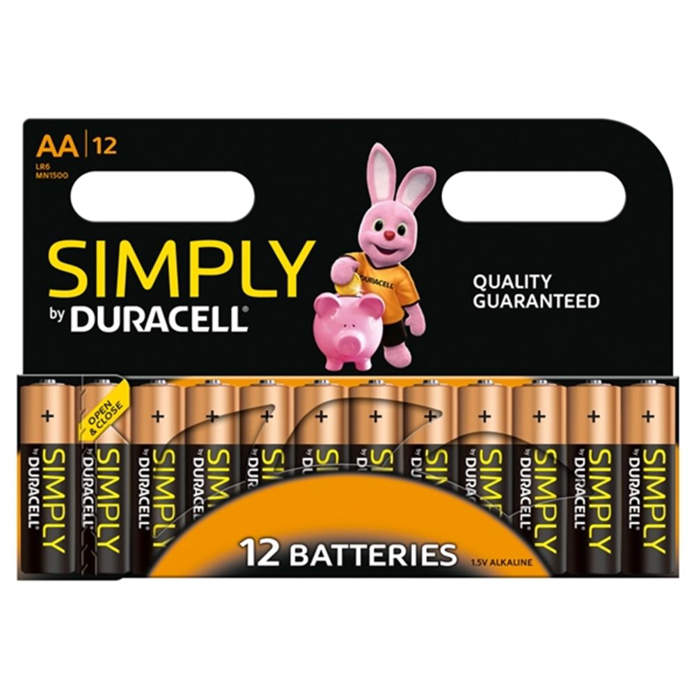 Duracell Simply AA Batteries 12-Pack