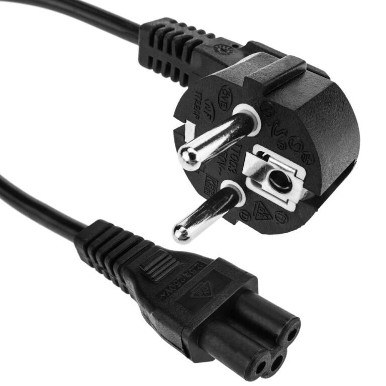 EU to IEC C5 60cm Cable