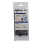 Evo Labs Black Nylon Cable Tie 100 Pack