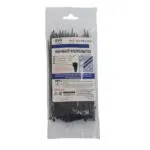 Evo Labs Black Nylon Cable Tie 100 Pack