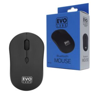 Evo Labs BTM-001 Bluetooth Mouse, 800 DPI, Matte Black