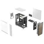 Fractal Design North White Tower Case - Tempered Glass